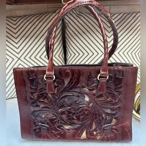 Patricia Nash Primrose Leather Satchel